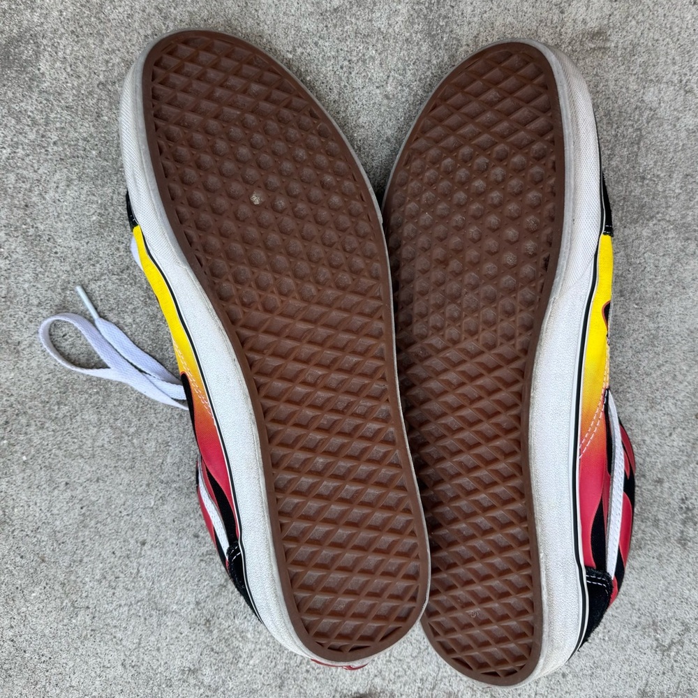 Vans Black and Yellow Gradient Sneakers - Picture 2 of 2